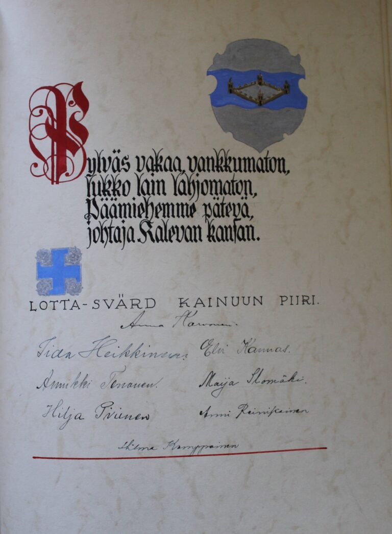 Lotta-Svärd Kainuun piiri. Kuva Perinneyhdistys